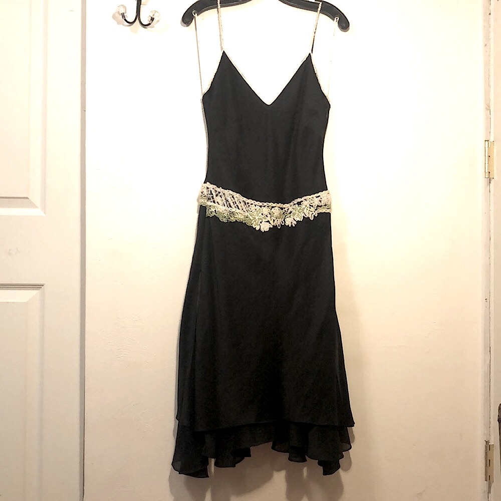 Gorgeous NWT handmade embroidered Max Studio linen/silk dress! Sz 10